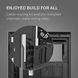 NZXT H510 - Compact ATX Mid-Tower PC Gaming Case - Front I/O USB Type-C Port - Tempered Glass Side Panel - Cable Management System -  White/Black
