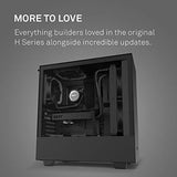 NZXT H510 - Compact ATX Mid-Tower PC Gaming Case - Front I/O USB Type-C Port - Tempered Glass Side Panel - Cable Management System  - Black