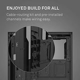 NZXT H510 - Compact ATX Mid-Tower PC Gaming Case - Front I/O USB Type-C Port - Tempered Glass Side Panel - Cable Management System  - Black