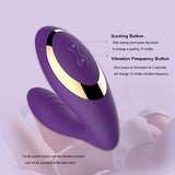 Clitoral Sucking Vibrator, G Spot Clit Dildo Vibrators Waterproof, Rechargeable Clitoris Stimulator with 10 Suction & Vibration Patterns  (Purple)