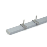 hunhun 20-Pack 3.3ft/1Meter U Shape LED Aluminum Channel System with Milky Cover, End Caps and Mounting Clips, Aluminum Profile for LED