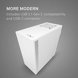 NZXT H510 - Compact ATX Mid-Tower PC Gaming Case - Front I/O USB Type-C Port - Tempered Glass Side Panel - Cable Management System -  White/Black
