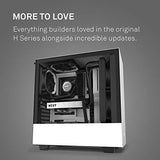 NZXT H510 - Compact ATX Mid-Tower PC Gaming Case - Front I/O USB Type-C Port - Tempered Glass Side Panel - Cable Management System -  White/Black