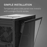 NZXT H510 - Compact ATX Mid-Tower PC Gaming Case - Front I/O USB Type-C Port - Tempered Glass Side Panel - Cable Management System  - Black