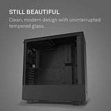 NZXT H510 - Compact ATX Mid-Tower PC Gaming Case - Front I/O USB Type-C Port - Tempered Glass Side Panel - Cable Management System  - Black