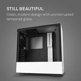 NZXT H510 - Compact ATX Mid-Tower PC Gaming Case - Front I/O USB Type-C Port - Tempered Glass Side Panel - Cable Management System -  White/Black