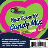 Your Favorite Mix of Premium Candy! 3 Pounds of Gummi Bears, Skittles, M&M's, Blow Pop's