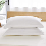 Dreaming Wapiti Duvet Cover King 100% Washed Microfiber 3pcs Bedding Set,Solid Color - Soft and Breathable with Zipper Closure & Corner Ties (White)