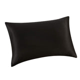 ALASKA BEAR - Natural Silk Travel/Toddler 14x18 Inches Pillowcase, Hypoallergenic, 19 Momme, 600 Thread Count 100 Percent Mulberry (1, Black)
