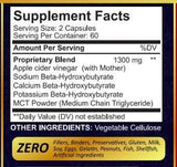 5X Potent Apple Cider Vinegar Capsules with Mother + BHB Salts Keto Diet Pills with MCT Oil, Fat Burner and Weight Loss Supplement Formula Keto
