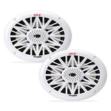 6x9 Inch Dual Marine Speakers - 2 Way Waterproof and Weather Resistant Outdoor Audio Stereo Sound System with 260 Watt Power