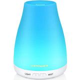 URPOWER 2nd Version Essential Oil Diffuser Aroma Essential Oil Cool Mist Humidifier-White
