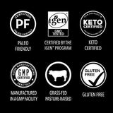 Collagen Peptides Powder (16oz) | Grass-Fed, Certified Paleo Friendly, Non-GMO and Gluten Free - Unflavored