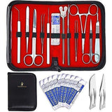 20 Pcs Advanced Biology Lab Anatomy Medical Student Dissecting Dissection Kit Set with Scalpel Knife Handle Blades