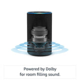 Echo (2nd Generation) - Smart speaker with Alexa and Dolby processing - Sandstone Fabric
