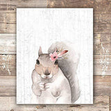 Woodland Animals Nursery Wall Art Prints (Set of 6) - Unframed - 8x10s