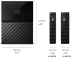 WD 2TB Black My Passport Portable External Hard Drive - USB 3.0 - WDBS4B0020BBK-WESN