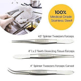 20 Pcs Advanced Biology Lab Anatomy Medical Student Dissecting Dissection Kit Set with Scalpel Knife Handle Blades