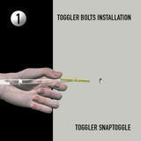 TOGGLER SNAPTOGGLE Drywall Anchor with Included Bolts for 1/4-20 Fastener Size; Holds 80 pounds Each by TOGGLER (20 Pack)