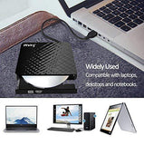 Wsky USB 3.0 External CD DVD Drive, CD/DVD-RW Drive, CD-RW Rewriter Burner Super Drive for High Speed Data Transfer