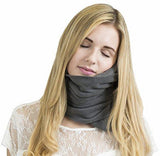 Trtl Pillow - Scientifically Proven Super Soft Neck Support Travel Pillow – Machine Washable (Grey)