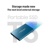 Samsung T5 Portable SSD - 1TB - USB 3.1 External SSD (MU-PA1T0B/AM), Black