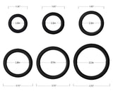 TCSR 6 Different Size Cock Rings - Medical Grade Soft Silicone Penis Rings - Better Sex