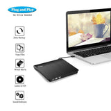 Rioddas External CD Drive, USB 3.0 Portable CD/DVD +/-RW Drive Slim DVD/CD ROM Rewriter Burner Superdrive High Speed Data Transfer