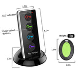 Key Finder, FindKey Wireless Key RF Locator Item Anti-Lost Tag Alarm Reminder Tracker Remote Finder,1 RF Transmitter 4 Receivers,Phone Pets Keychain