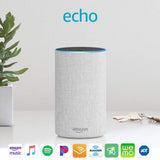 Echo (2nd Generation) - Smart speaker with Alexa and Dolby processing - Sandstone Fabric