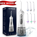 Cordless Water Flosser Teeth Cleaner, [NEWEST 2019] High Plus Rechargable Portable Oral Irrigator For Travel, Braces & Bridges Care