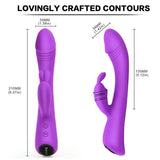 G Spot Rabbit Vibrator with Bunny Ears for Clitoris Stimulation, PALOQUETH Waterproof Dildo Vibrator Clit Stimulator with 9 Vibration Modes Quiet