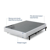 Zinus Armita 9 Inch High Profile Smart Box Spring / Mattress Foundation / Strong Steel Structure