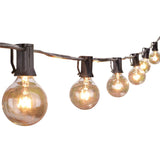 25Ft G40 Globe String Lights with Clear Bulbs,UL listed Backyard Patio Lights