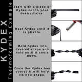 Plastics 2000 - KYDEX Sheet - 0.080" Thick, Black, 8" x 12", 4 PACK