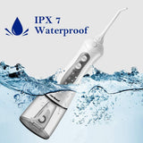 Cordless Water Flosser Teeth Cleaner, [NEWEST 2019] High Plus Rechargable Portable Oral Irrigator For Travel, Braces & Bridges Care