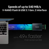 Samsung T5 Portable SSD - 500GB - USB 3.1 External SSD (MU-PA500B/AM), Blue