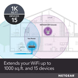 NETGEAR WiFi Range Extender EX3700 - Coverage up to 1000 sq.ft. and 15 devices