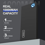INIU Portable Charger, 10000mAh Power Bank, 4.8A High-Speed 2 USB Ports with Flashlight Battery Pack, Ultra Compact Phone Charger