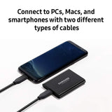 Samsung T5 Portable SSD - 1TB - USB 3.1 External SSD (MU-PA1T0B/AM), Black
