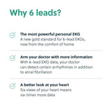 AliveCor® KardiaMobile 6L | FDA-Cleared | Wireless 6-Lead EKG | Works with Smartphone | Detects AFib or Normal Heart Rhythm in 30 Seconds