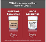 Qunol Ultra CoQ10 100mg,3x Better Absorption, Patented Water and Fat Soluble Natural Supplement Form of Coenzyme Q10,Antioxidant, 120 Count Softgels