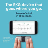 AliveCor® KardiaMobile EKG Monitor | FDA-Cleared | Wireless Personal EKG | Works with Smartphone | Detects AFib Bradycardia and Tachycardia