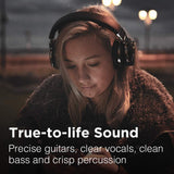COWIN E7 Active Noise Cancelling Headphones Bluetooth Headphones with Microphone Deep Bass Wireless Headphones, Comfortable Protein Earpads, Black