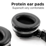 COWIN E7 Active Noise Cancelling Headphones Bluetooth Headphones with Microphone Deep Bass Wireless Headphones, Comfortable Protein Earpads, Black