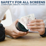 Care Touch Lens Cleaning Wipes, Pre Moistened Cleansing Cloths Great for Eyeglasses, Tablets, Camera Lenses, Screens, Keyboards