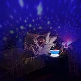 Kids Star Night Light, 360-Degree Rotating Star Projector, Desk Lamp 4 LEDs 8 Colors Changing with USB Cable, Best for Children Baby Bedroom