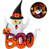5 Foot Halloween Inflatable Ghost, Blow Up Ghost with Internal LED Lights