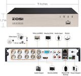 ZOSI 8-Channel HD-TVI 1080N/720P Video Security System DVR recorder
