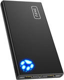 INIU Portable Charger, 10000mAh Power Bank, 4.8A High-Speed 2 USB Ports with Flashlight Battery Pack, Ultra Compact Phone Charger